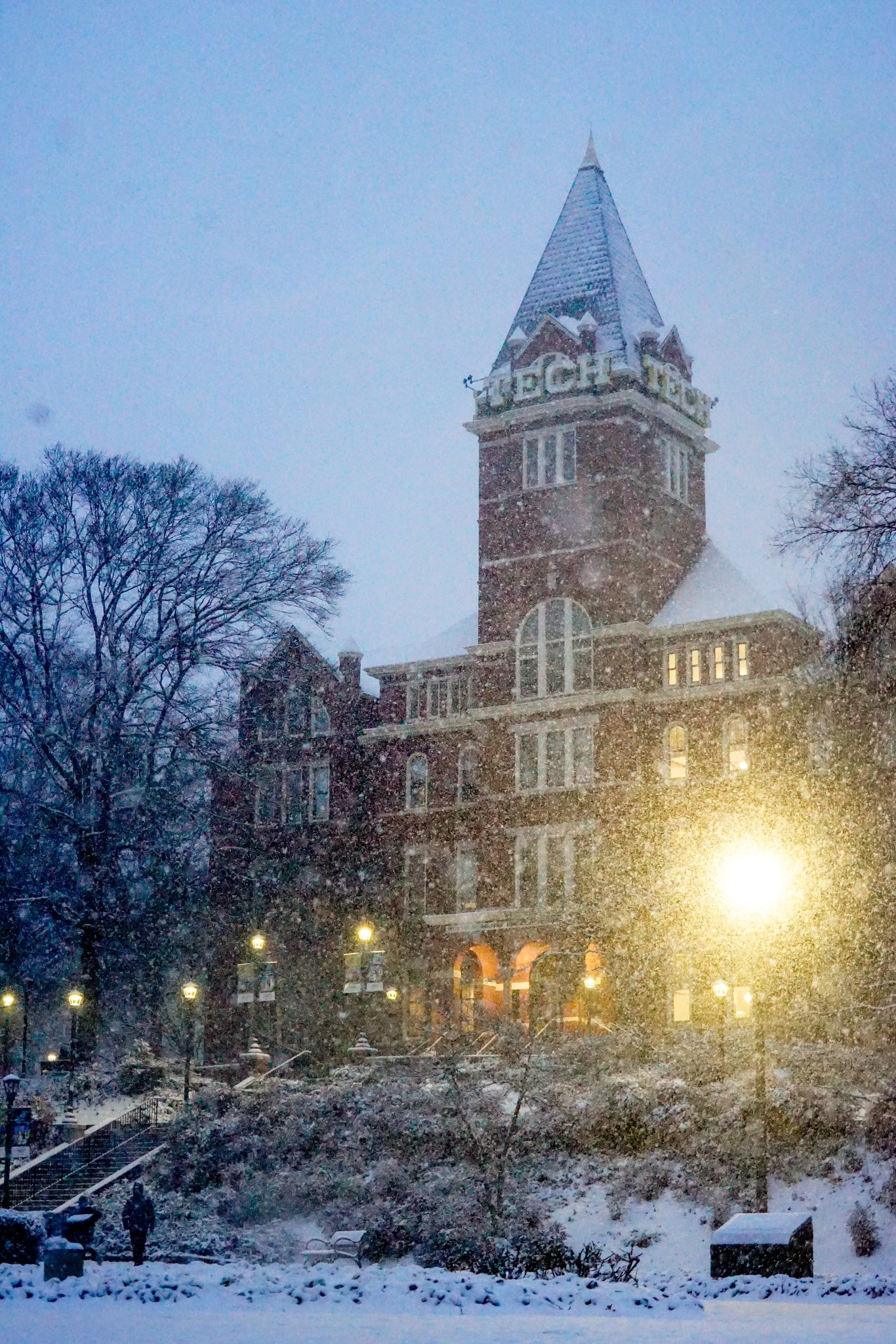 Snow day at Georgia Tech.  Reproduced from https://x.com/georgiatech/status/1877731597954244842?mx=2